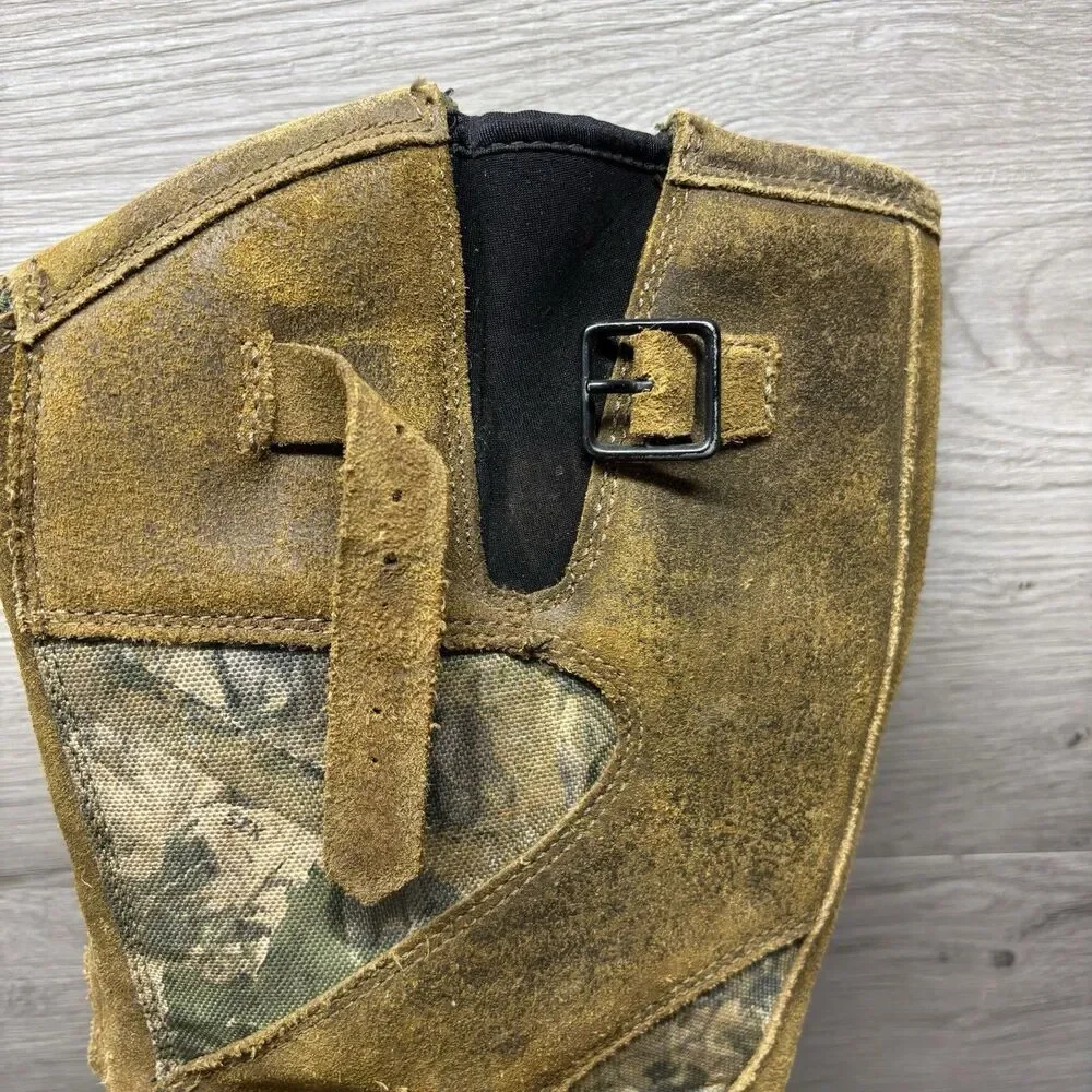 Cabelas Boots Gore Tex Scent Lok Zippered Mens Size 9 Outdoor Hunting Camo